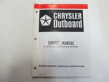 1980 Chrysler Fuoribordo 6 7.5 180 Marinaio Motori Servizio Manuale Worn Ob 3330