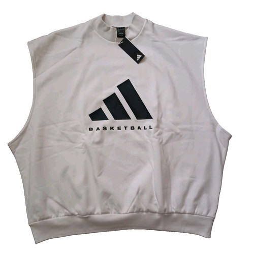 Felpa smanicata adidas bianca - smanicata,