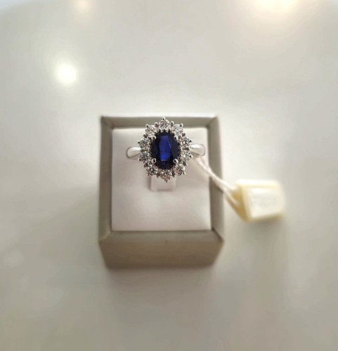 Anello zaffiro con - zaffiro, pg