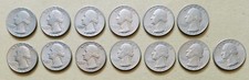 Set di 13 monete USA da UN QUARTO DI DOLLARO  WASHINGTON dal 1965 al 1985