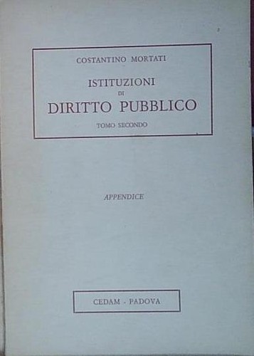 Mortati istituzioni di - mortati,