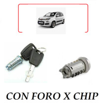 CILINDRETTO BLOCCHETTO NOTTOLINO SERRATURA PER FIAT PANDA DAL 2012 CON 2 CHIAVI