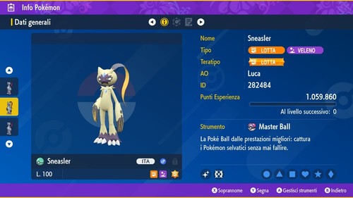 Sneasler shiny 6iv - 6iv, +