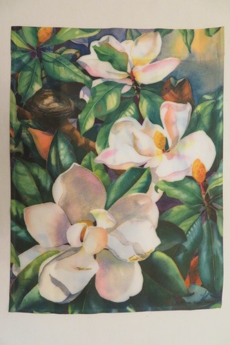 Southern magnolias with bird - southern,