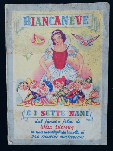 Album figurine biancaneve i - biancaneve, e