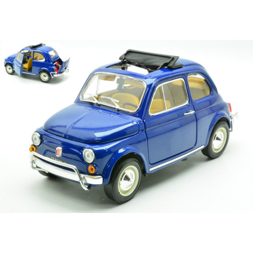 Fiat 500 1968 blue 18 - 500, 1:18