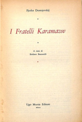 Fratelli karamazov mursia - karamazov,