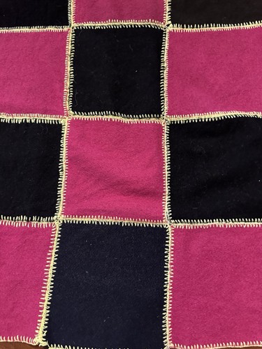 Trapunta patchwork lana fatta