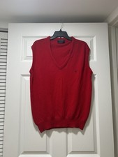 Gilet maglione rosso uomo