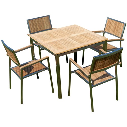 Gastro set giardino acciaio - set, da