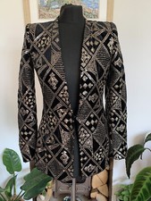 Giacca blazer Zara nero oro