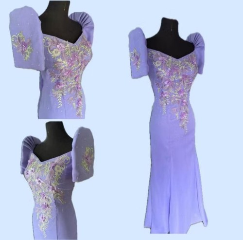 Abito filippino chiffon - filippino, in