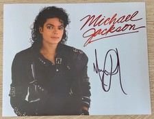 Michael Jackson firmato 8x10