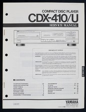 Lettore CD originale Yamaha CDX-410/U manuale di servizio/schema/elenco ricambi o142