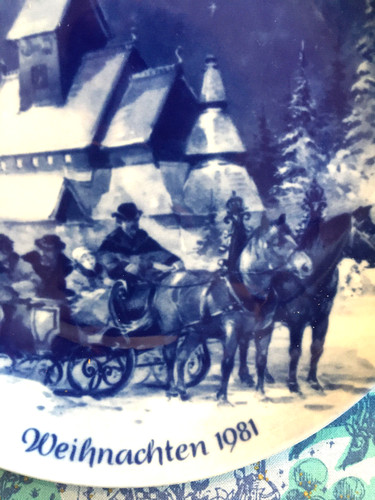 Weihnachtsteller 1981