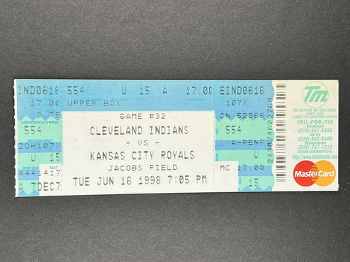 1998 biglietto kansas - 6-16-1998,