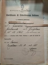 Qualiano 1938- Certificato di