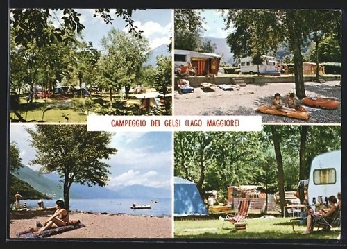 Cartolina cannobio campeggio - cannobio,,
