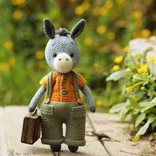 Amigurumi Crochet Donkey in