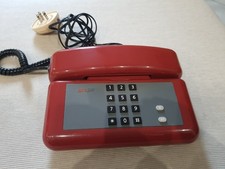 Telefono fisso colore rosso - telefono,