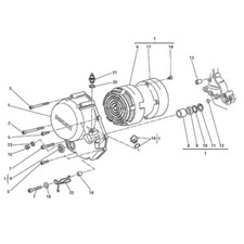 DUCATI 695 IE MONSTER MOSTRO 2007-2008 Kit viti brugola inox motore completo
