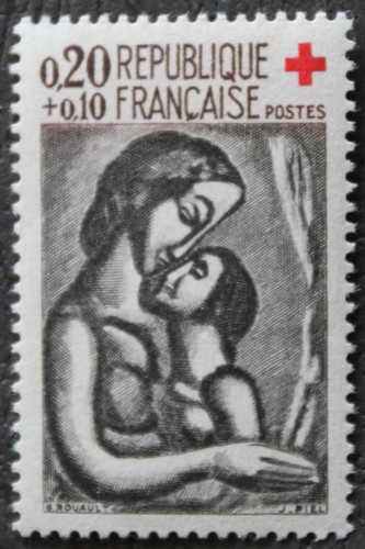 Timbre france croix rouge - -, croix-rouge