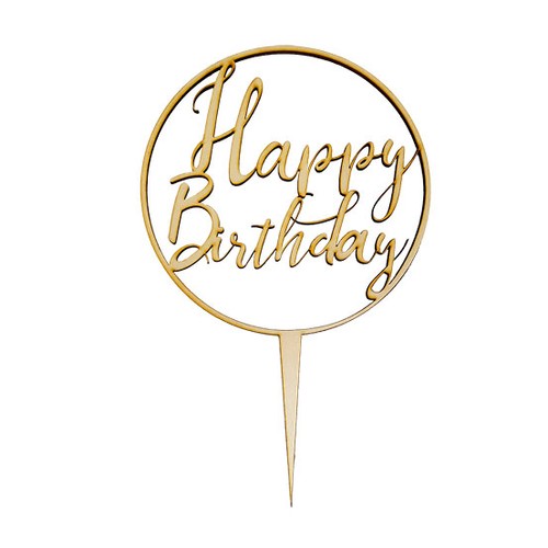Caketopper circolare happy - caketopper,
