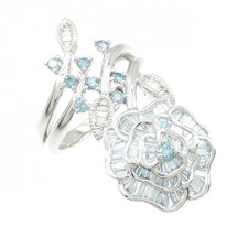 Autentico anello con diamanti