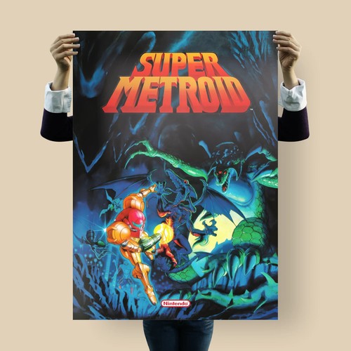 Poster super metroid - metroid,