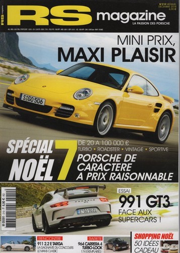 Magazine 210 porsche 991 - rs,