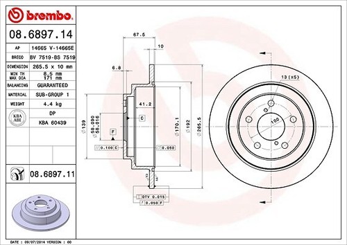 Brembo disco freno asse - freno,