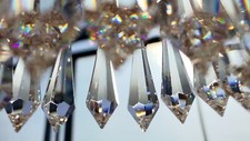 Lampadario - placcato ORO 24 kt - Cristalli Swarovski - nuovo, mai usato