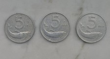 3 Monete 5 Lire 1955 1953