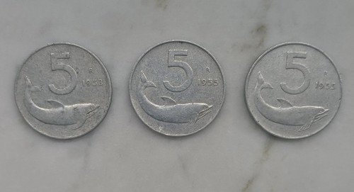 Monete lire 1955 1953 - monete, 5