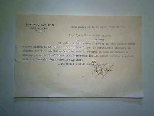 Lettera edmondo soffritti - "edmondo,