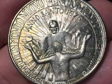 Anno santo 1975 medaglia moneta mondo nuovo per un mondo di pace Chiesa Vaticano