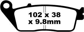 Ebc sfa196hh brake pad sint - sfa196hh,