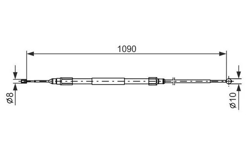 Cavo freno mano - 987, 477
