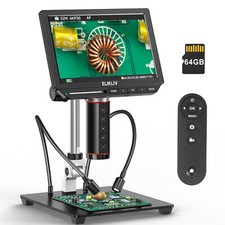 Elikliv Autofocus 4K LCD Microscopio Digitale per Adulti UHD Video Microscopio 2000X