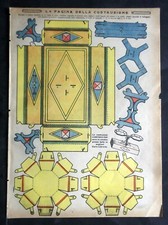 BILANCIA - balance - Gioco carta da ritagliare - anni 30  PAPER CUT OUT B