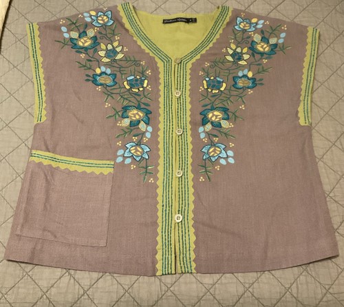 Gilet ricamato gudrun sjoden - ricamato,