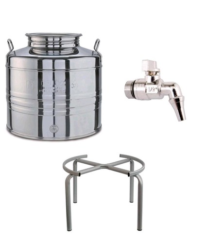 Bidone fusto inox per - fusto, olio
