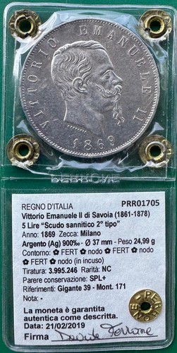 Regno italia lire - 5,