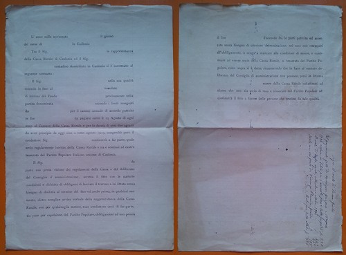 Contratto non compilato - , cassa