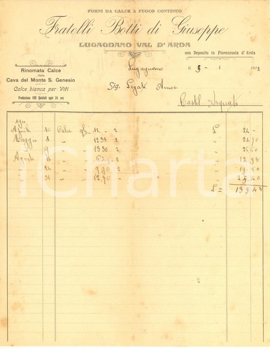 1912 lugagnano arda - lugagnano, (pc)