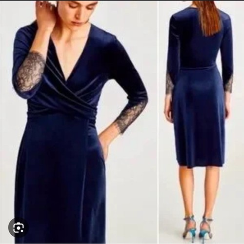 Abito zara navy - navy, con