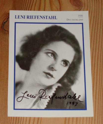 Leni riefenstael autografato - riefenstael,