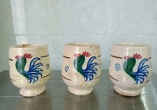 Bicchieri Boccali Nicola Fasano Ceramica Puglia Galletto Gallo Grottaglie 9 Cm 