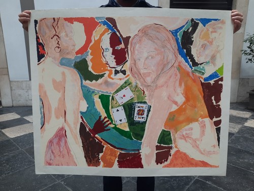 Ugo attardi litografia - ugo,