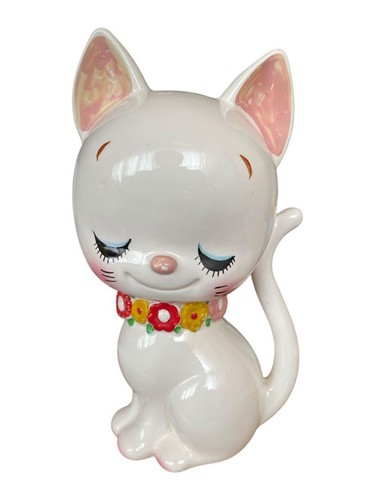 Rene naito white cat ceramic - naito,